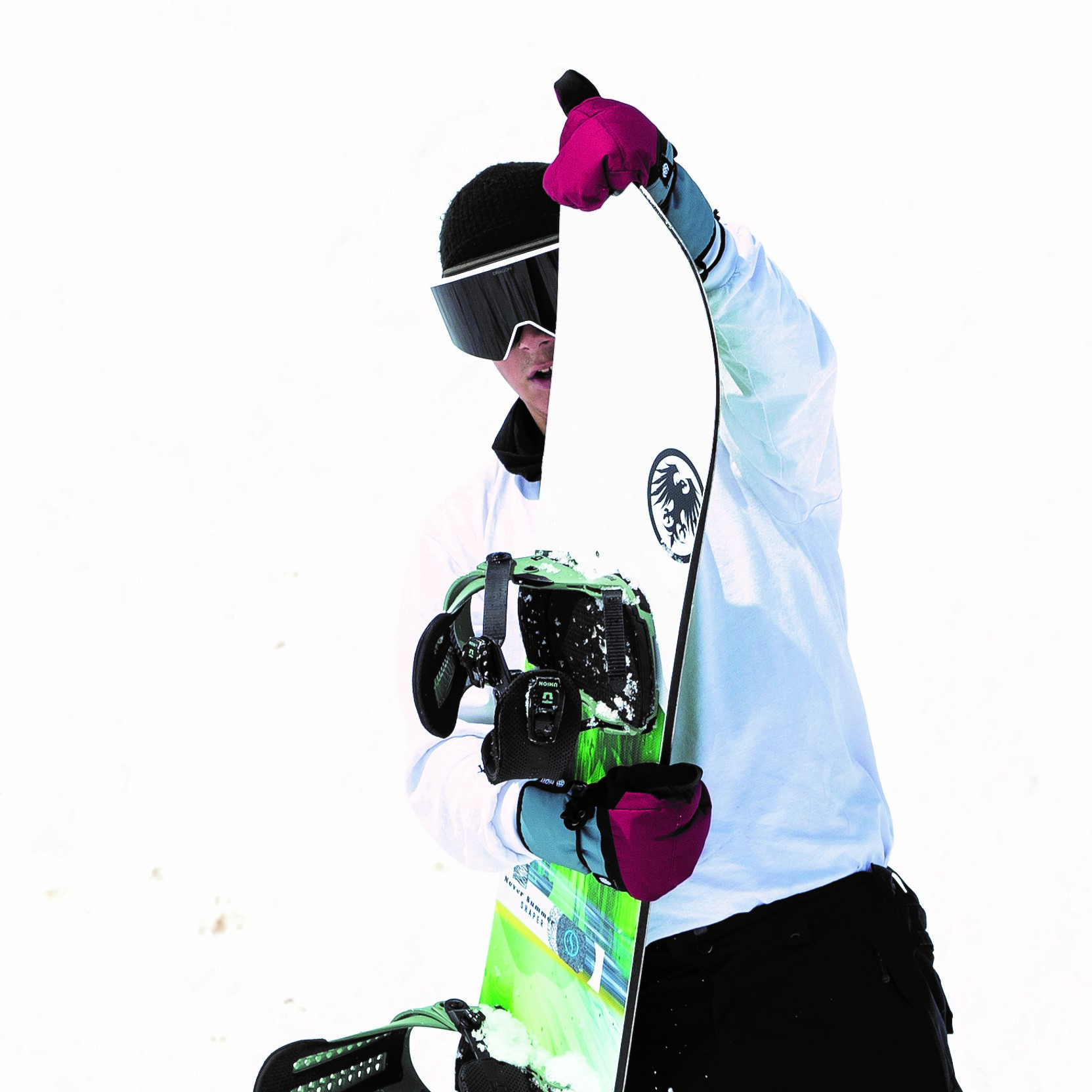 Never Summer is a sustainable snowboard brand that focuses on using eco-friendly materials.