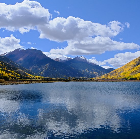 The gorgeous blue water at Ice Lake Trails is a stunning sight to see.