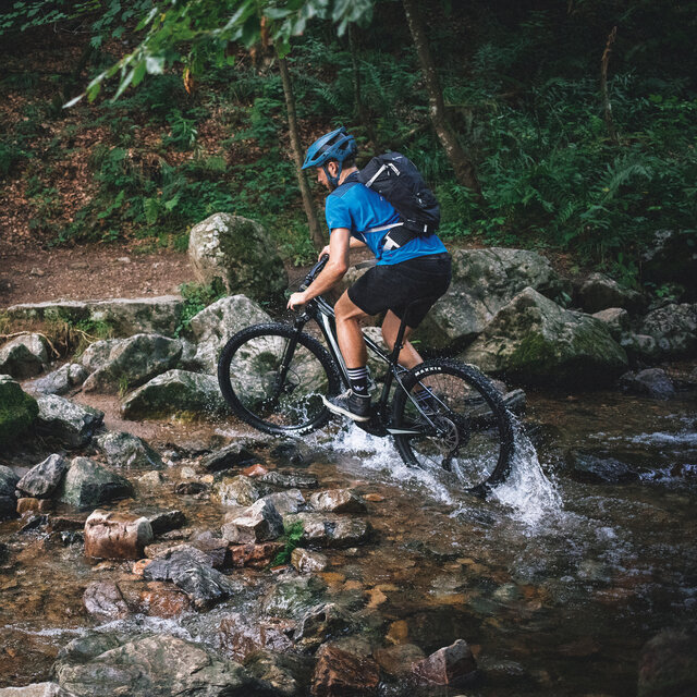 Reach your fitness goals with a mountain bike.