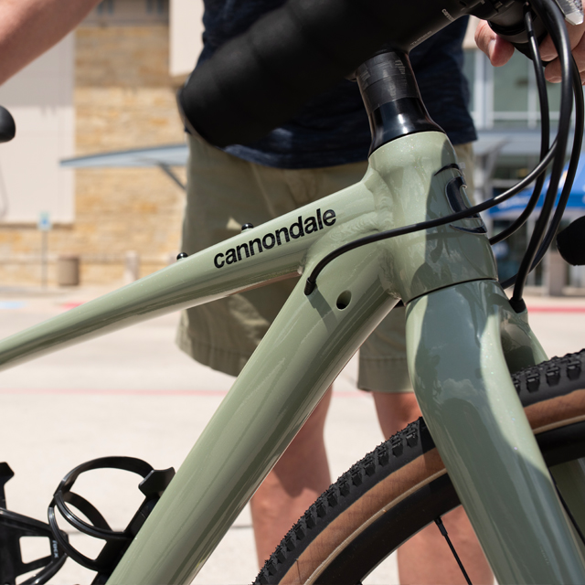 Closeup of a Cannondale Bike