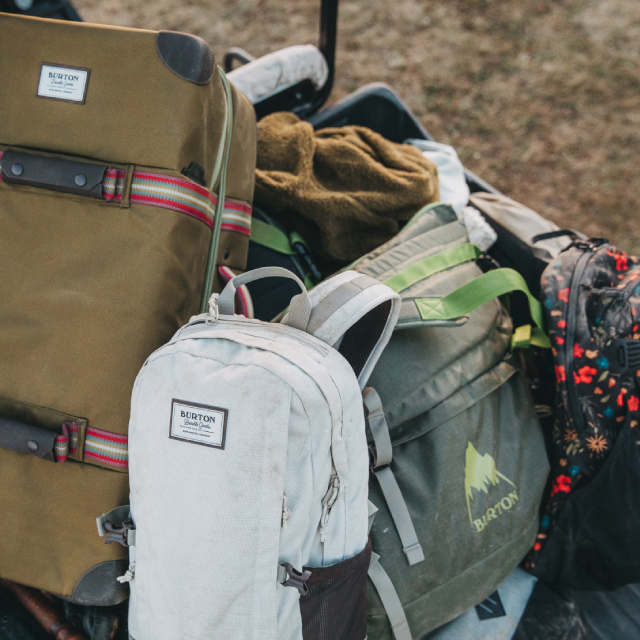 By packing light, you can have several backpacks and pieces of luggage instead of one giant bag.