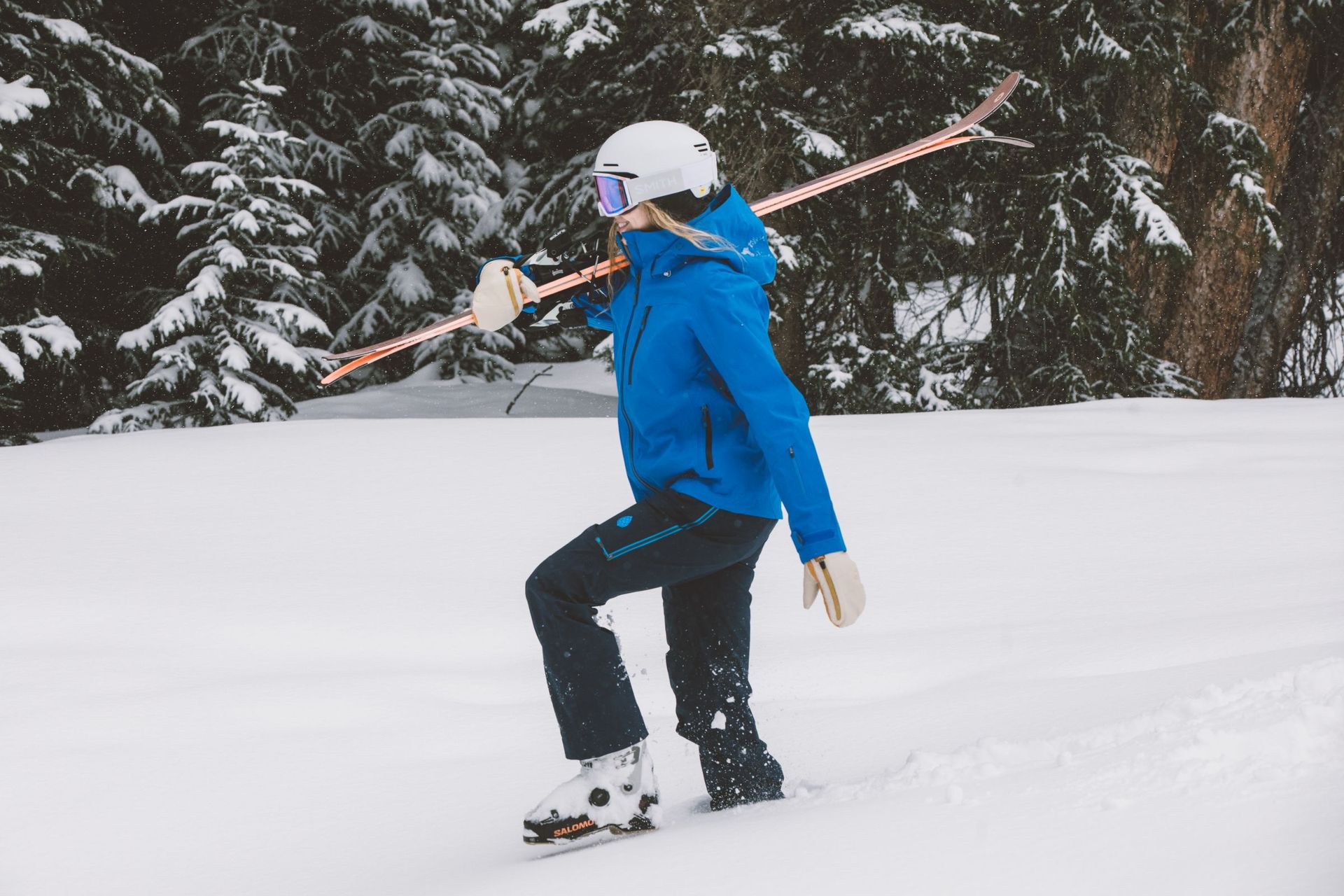 Allie Cheney outfitted in 2026 gear: BOA ski boots, premium outerwear, with fresh goggles & skis!