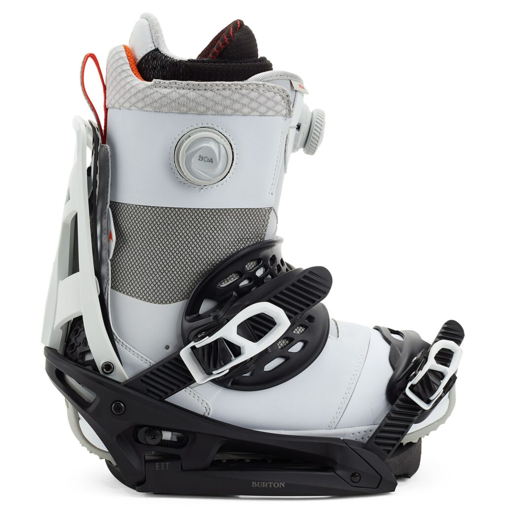 High-quality snowboard boot bindings.
