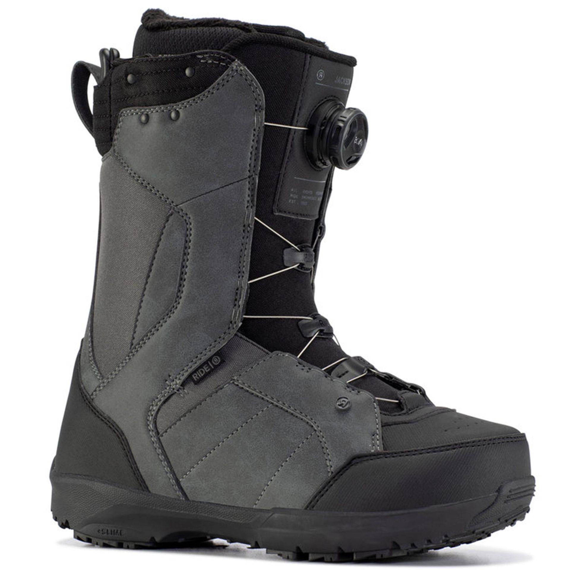 The Ride Men's Jackson Snowboard Boots with the BOA system.