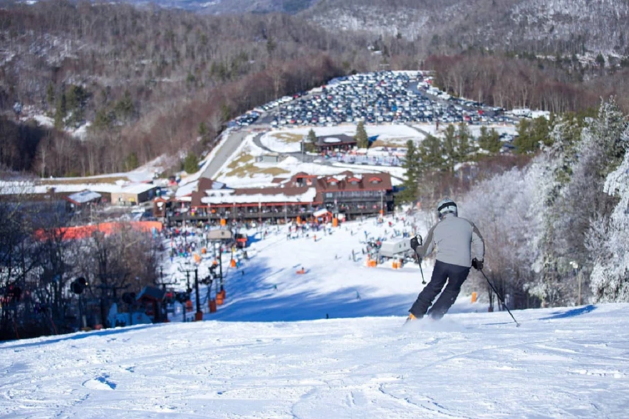 Appalachian skit mountain resort view from on the mountain