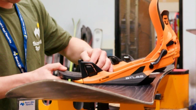 Snowboard mounting services at Sun & Ski Sports