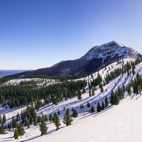 Image of the Sierra Blanca mountain range - Ski Apache
