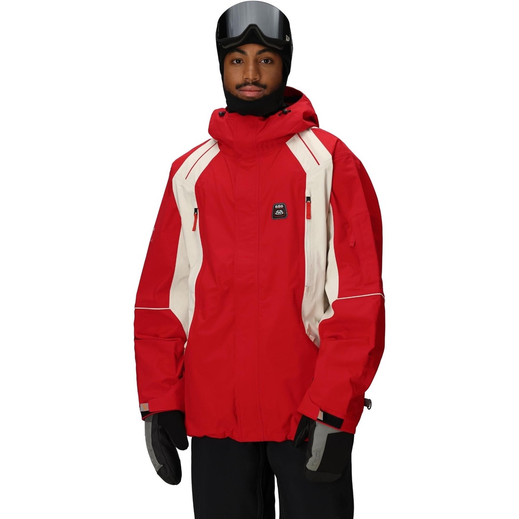 ホワイトジャケットとレッドスノーパンツセット 686 Men's 2002 X3 Shell Snow Jacket | Sun & Ski Sports