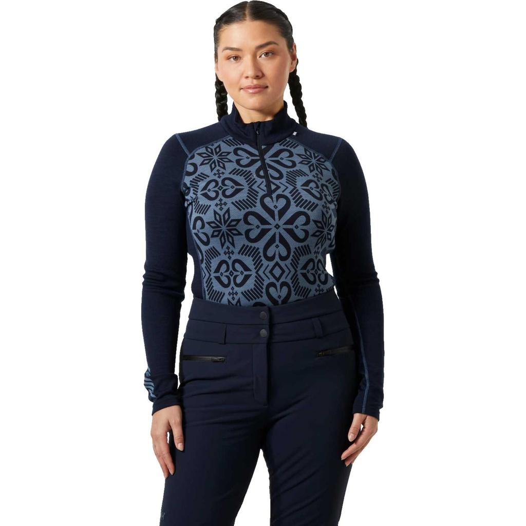 Helly Hansen Women's LIFA Merino Midweight Graphic 1/2 Zip Top