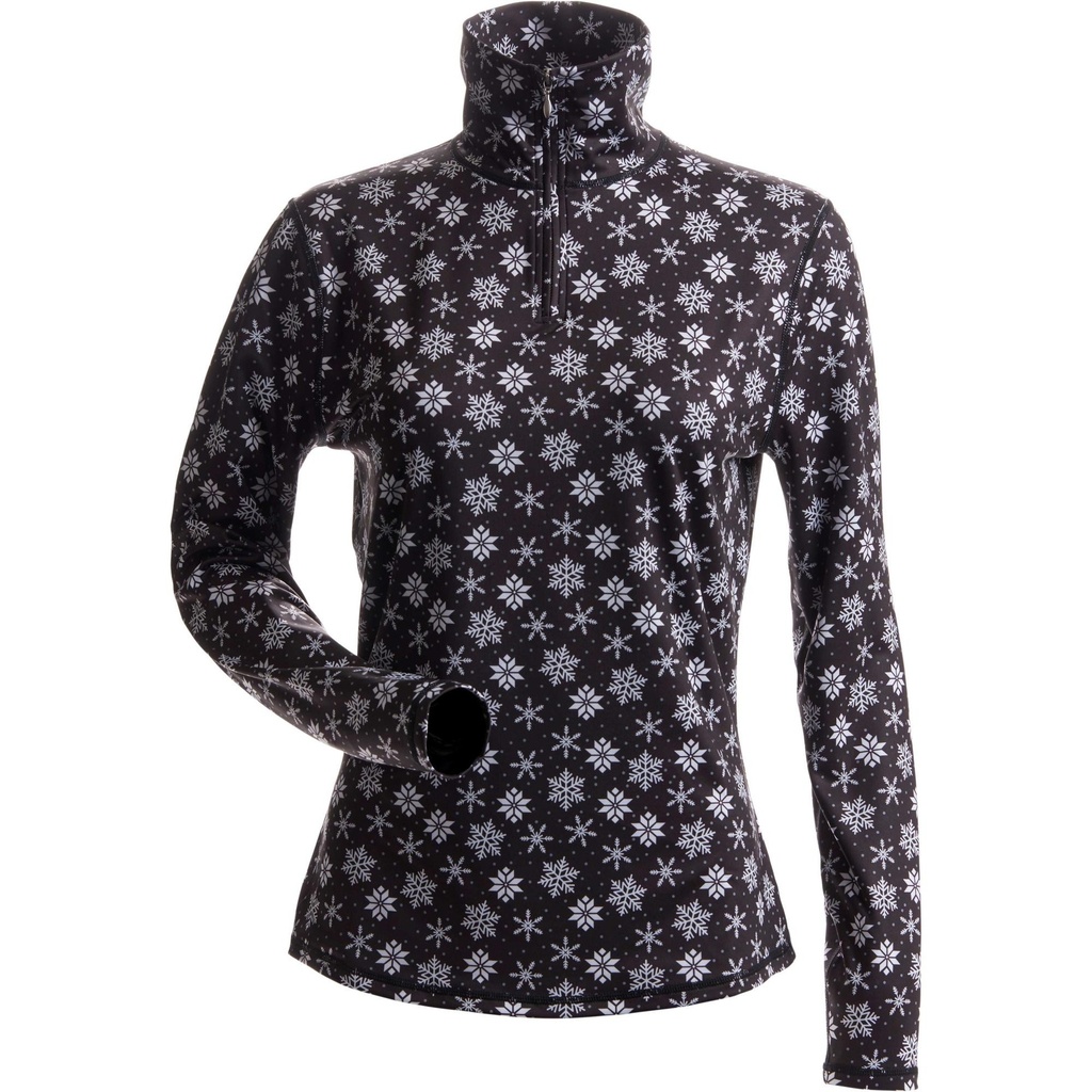 Nils Women's Snowflake T-Neck Sweater