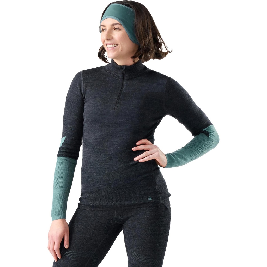 Smartwool Women's Intraknit™ Thermal Merino Base Layer Colorblock 1/4 Zip Shirt