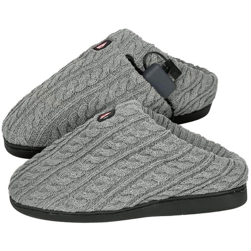 ActionHeat 5V Battery Heated Cable Knit Slippers