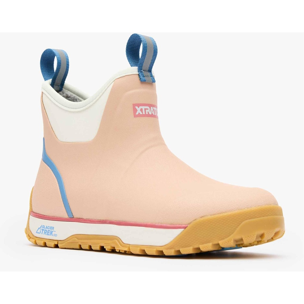 [000133452000000] XTRATUF Women's Ice Fleece Lined Ankle Deck Boots (Rose, 6)