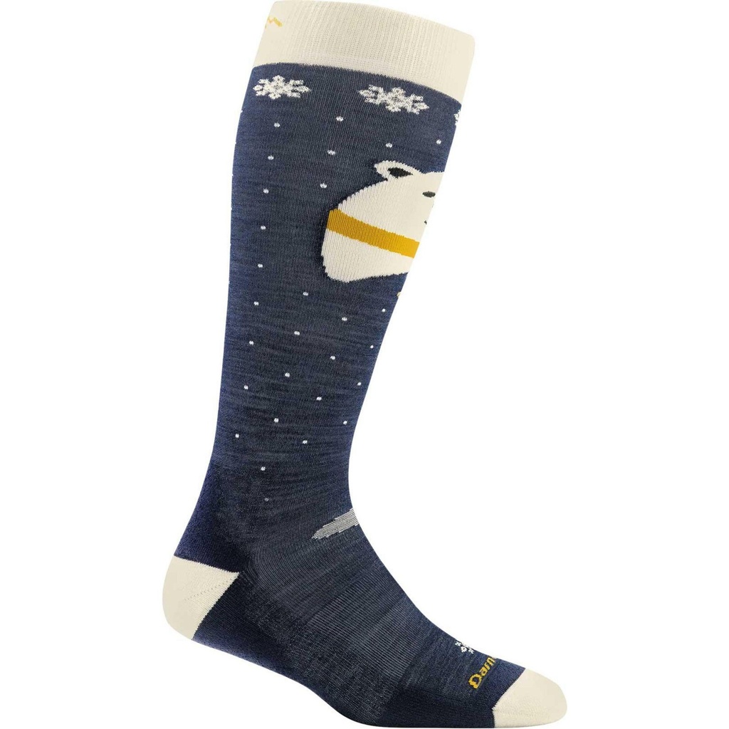 [000134268000000] Darn Tough Vermont Kids Polar Bear Over-the-Calf Midweight Ski Socks (S)
