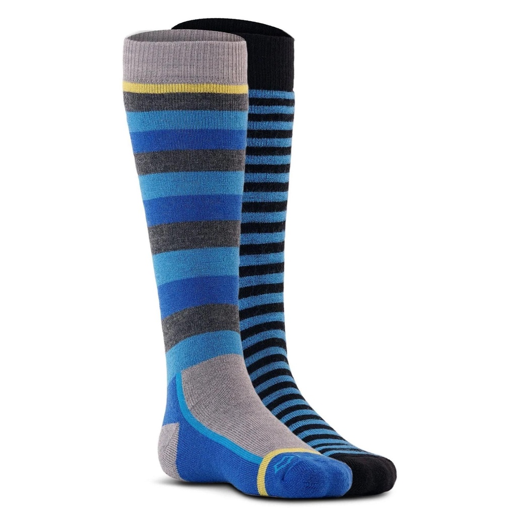 [000134275000000] Fox River Kids' Snow Day Medium Weight OTC Ski Socks 2 Pack (Grey, XS)