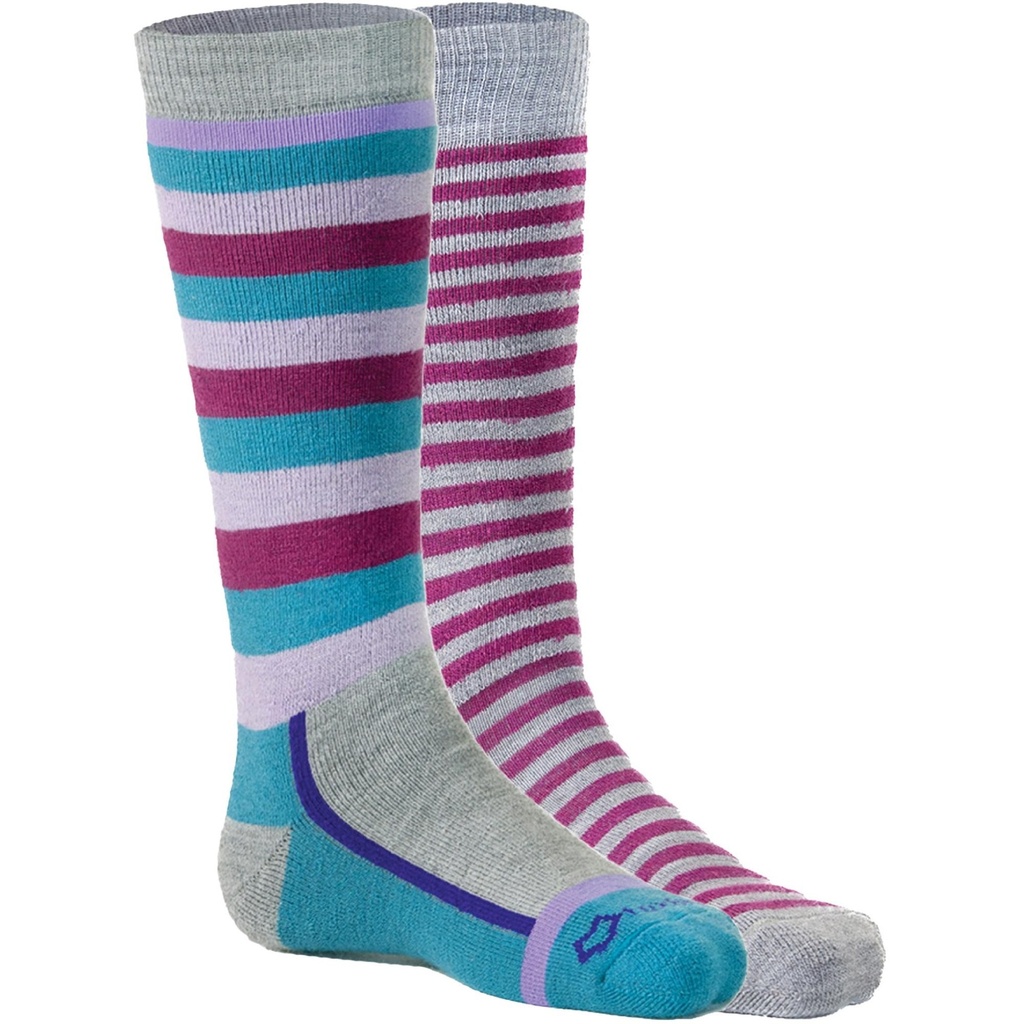 Fox River Kids' Snow Day Medium Weight OTC Ski Socks 2 Pack
