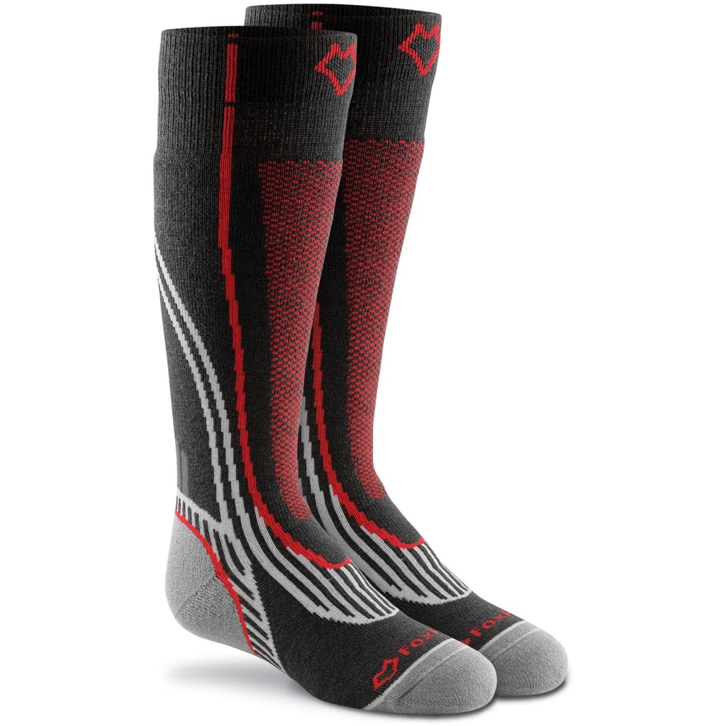 [000134276000000] Fox River Kids' Snowpass Medium Weight OTC Socks (Black, S)