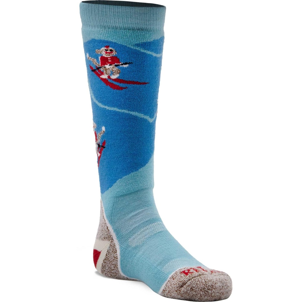 [000134278000000] Fox River Kids' Monkey'n Around Medium Weight Over-the-Calf Socks (Blue, XS)