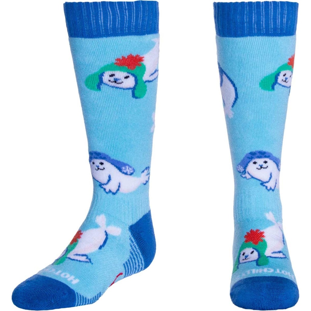 [000134293000000] Hot Chillys Kids' Mid Volume Winter Seals Socks (S)