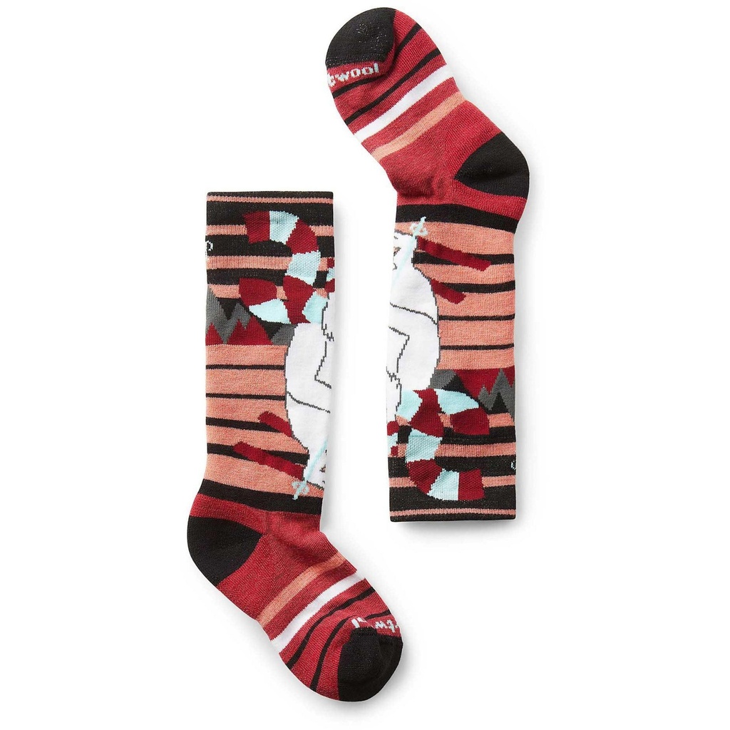 [000134315000000] Smartwool Kids' Wintersport Yeti Pattern Over The Calf Socks (Black, XS)