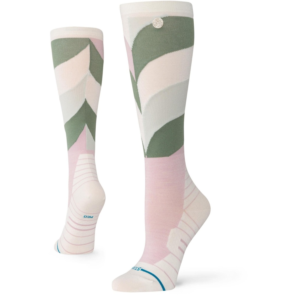 [000134332000000] Stance Women's Geo Petals Ultralight Performance Wool Snow OTC Socks (S)