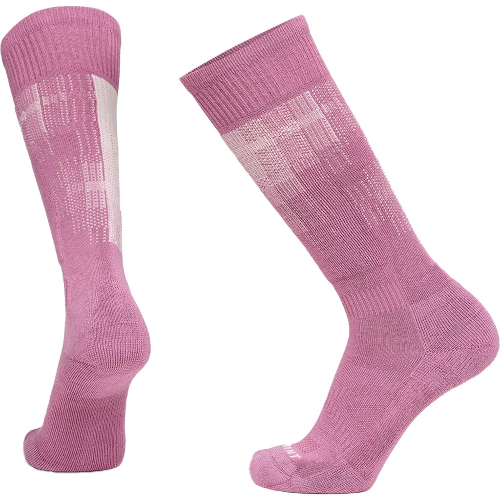 [000134346000000] Le Bent Light Cushion Pixel Snow Socks (S)