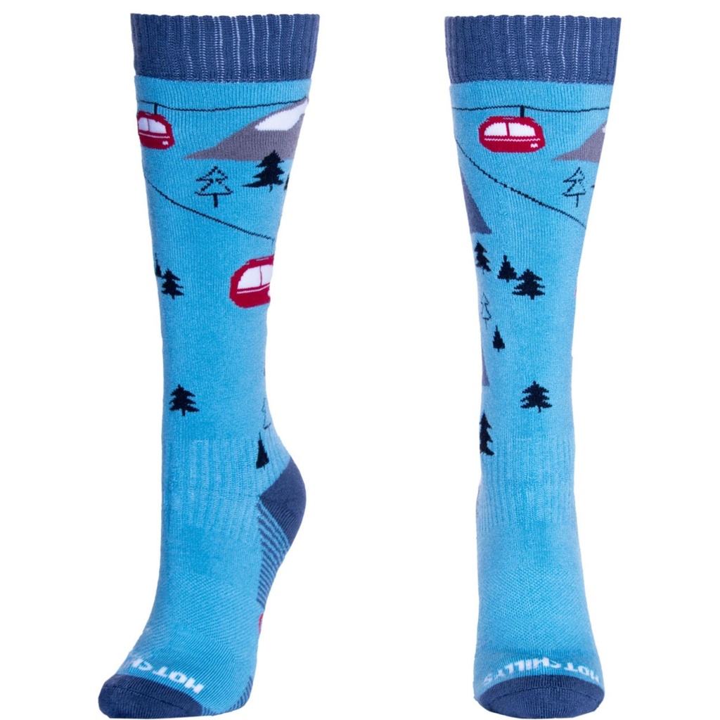 Hot Chillys Gondola Blue Mid Volume Socks