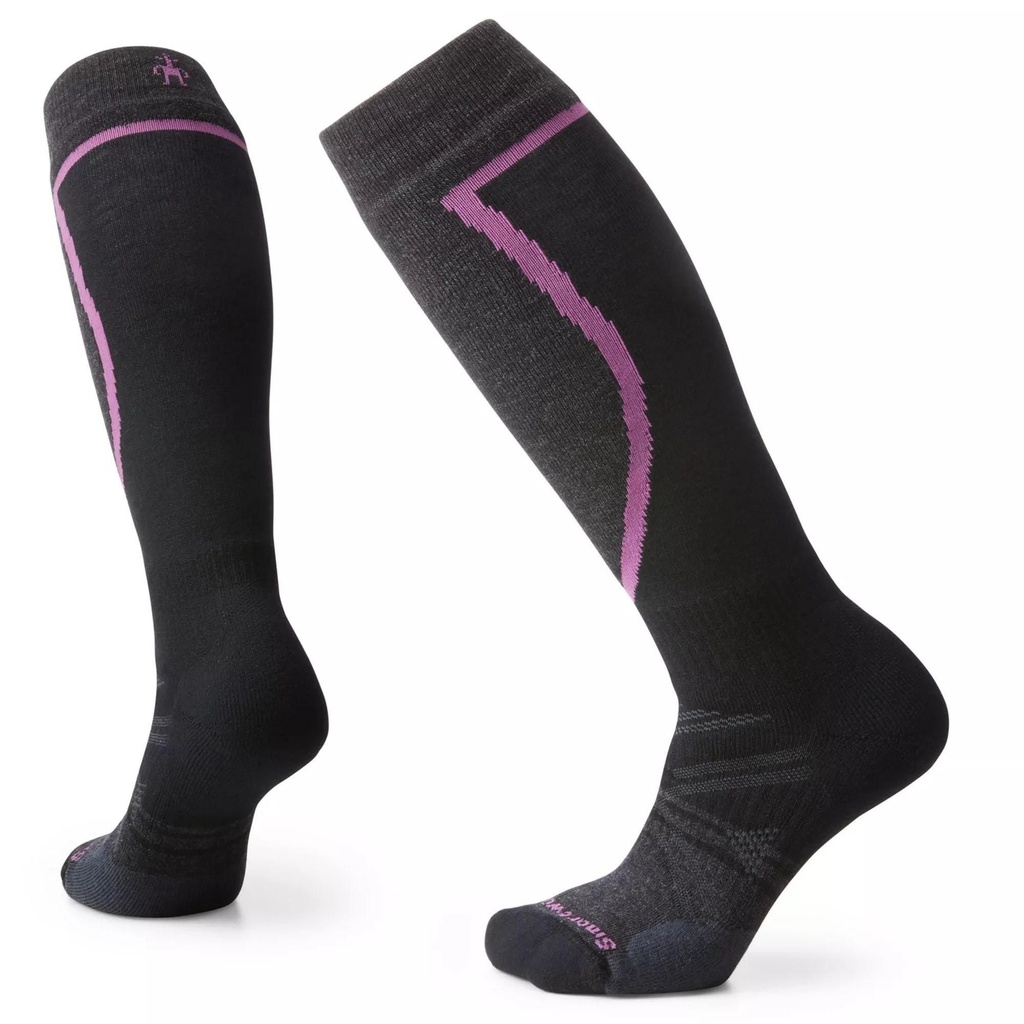 [000134399000000] Smartwool Women's Ski Full Cushion Over the Calf Socks (Black, S)