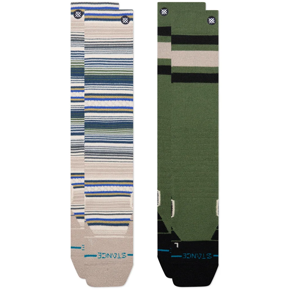 [000134591000000] Stance Men's Jorongo Mid Wool Snow Socks 2 Pack (M)