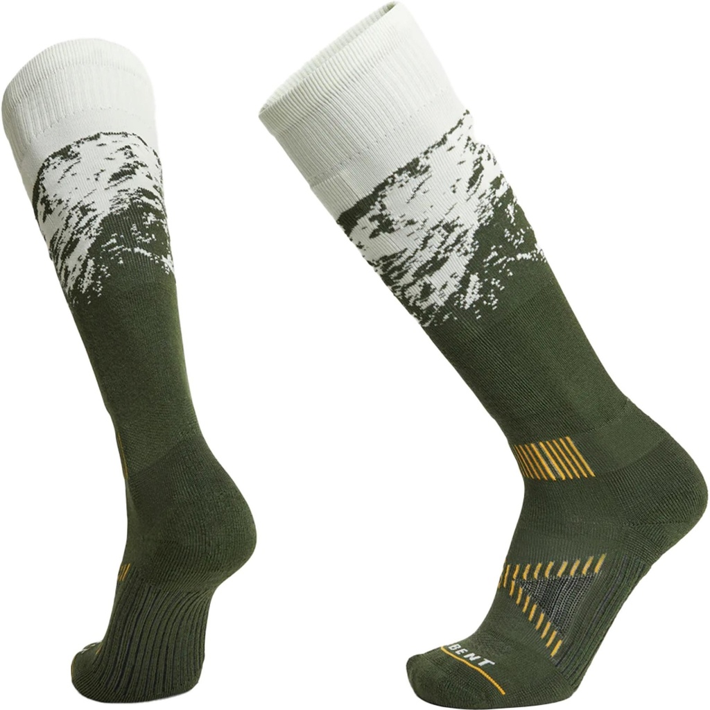 [000134608000002] Le Bent Men's Sammy Carlson Pro Series Ski Socks (Alpine Ash, M)