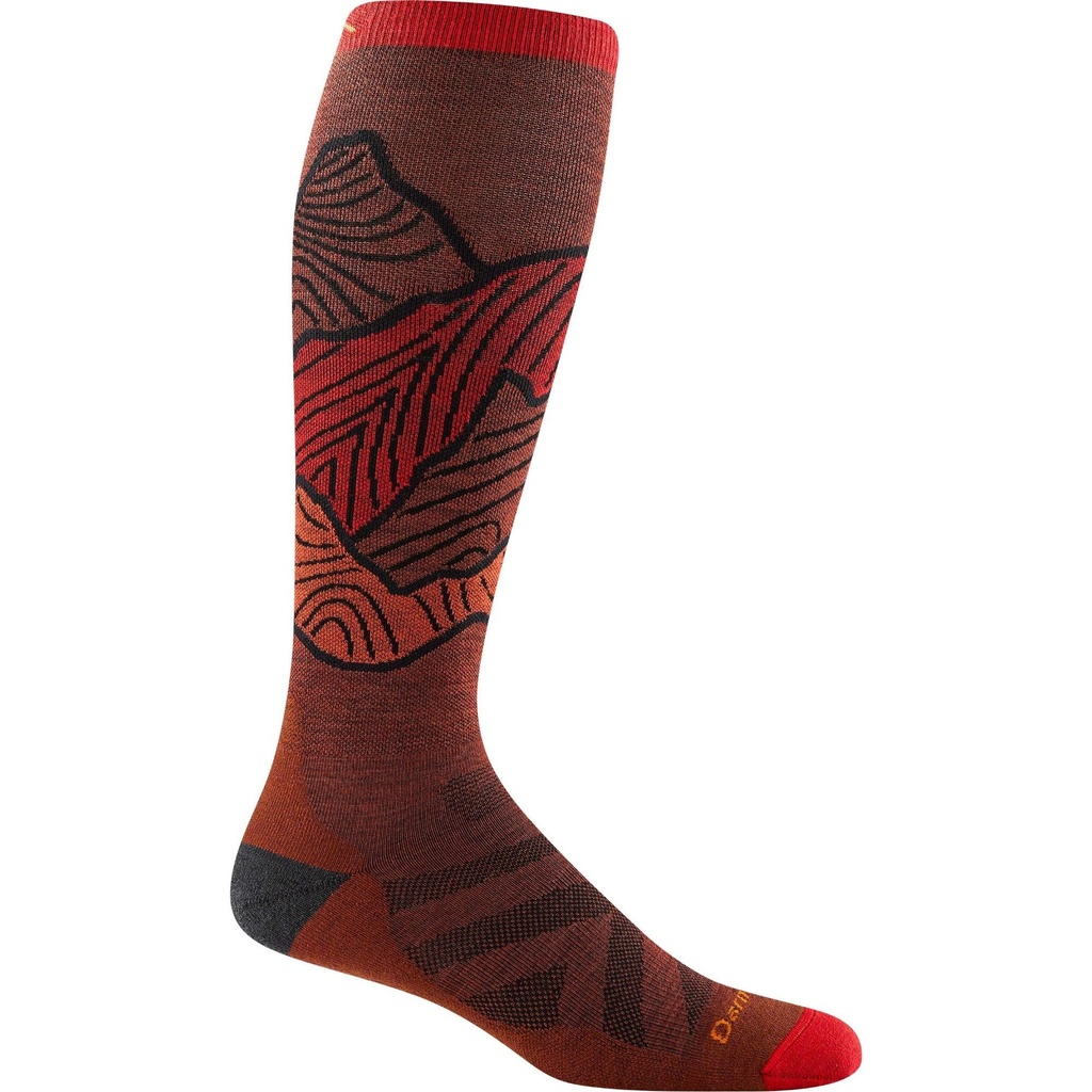 [000134656000000] Darn Tough Vermont Men's Titan Over-the-Calf Lightweight Socks (Fireball, M)