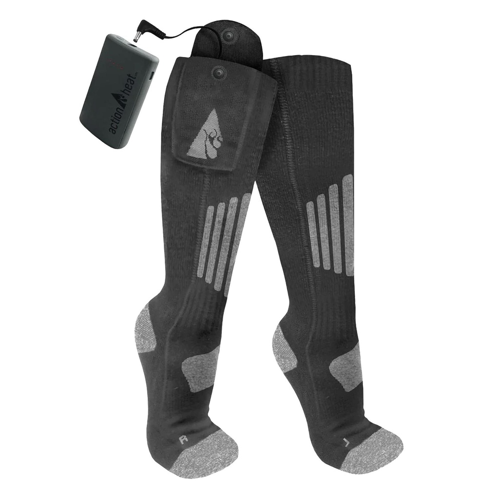 [000134665000000] ActionHeat Cotton 3.7V Rechargeable 2.0 Heated Socks (S/M)