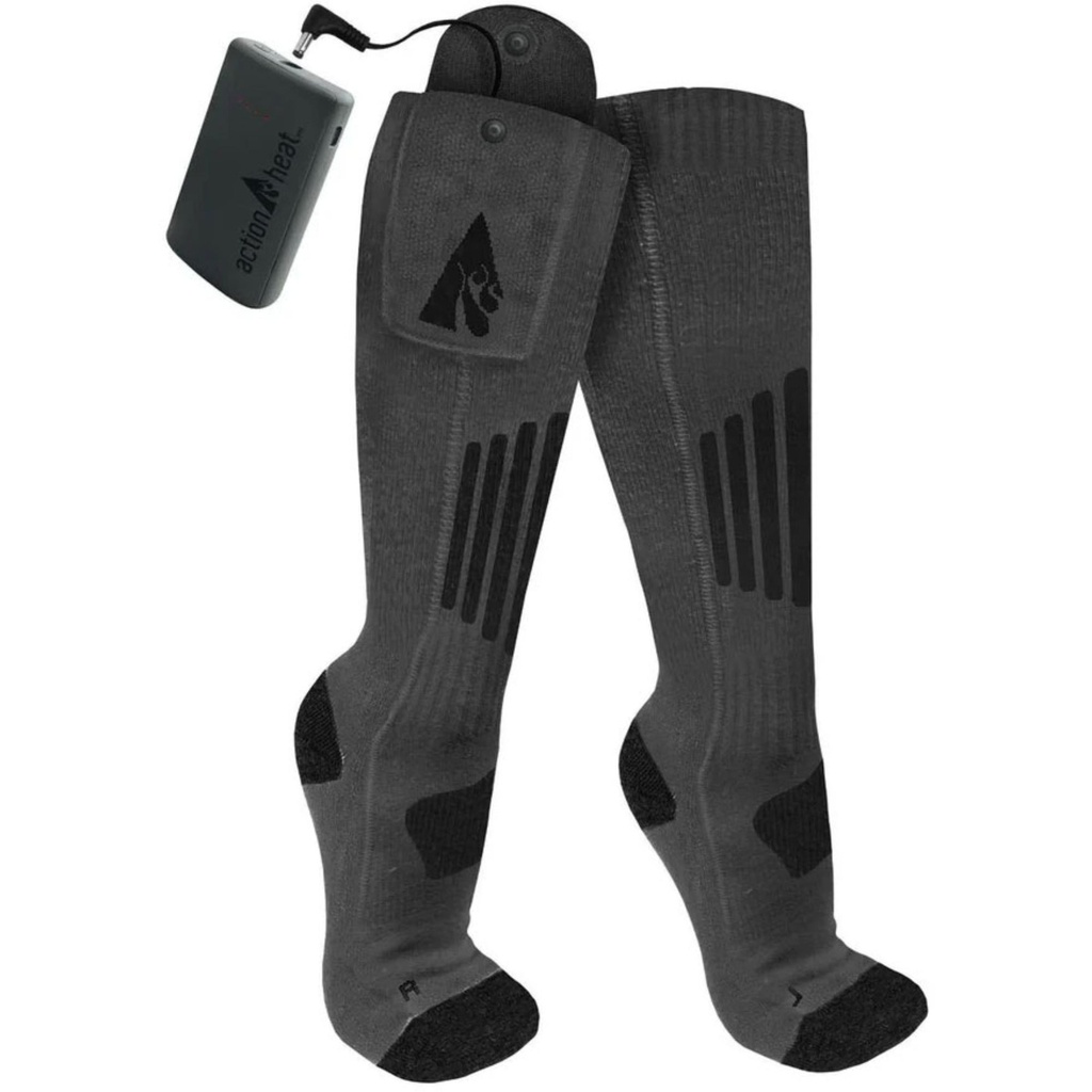 [000134666000000] ActionHeat Wool 3.7V Rechargeable 2.0 Heated Socks (S/M)