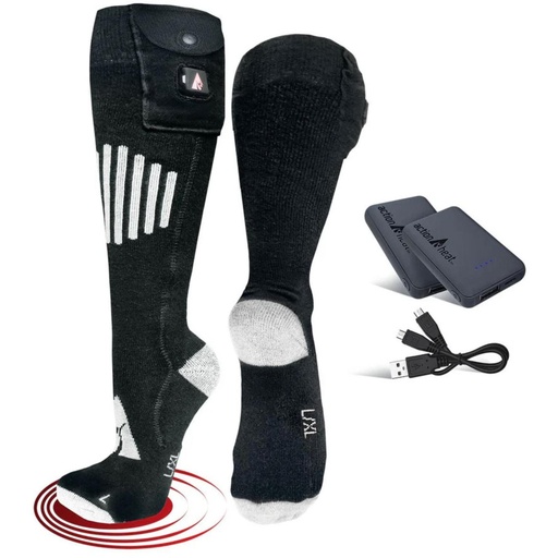 ActionHeat Cotton 5V Battery Heated Socks