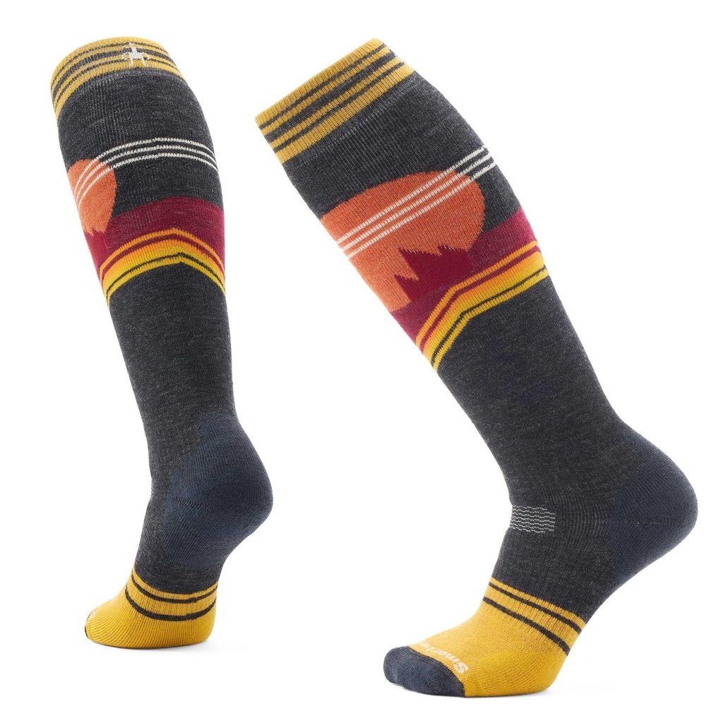 [000134929000000] Smartwool Women's Snowboard Moon Energy Over The Calf Socks (Honey Gold, S)