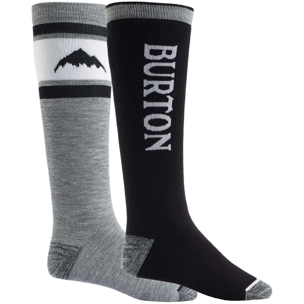 [000134985000000] Burton Men's Weekend Midweight Socks - 2 Pack (Grey, S)