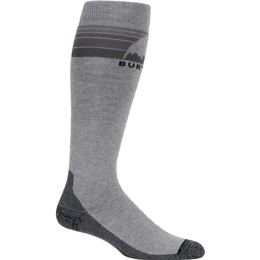 [000135004000000] Burton Men's Midweight Emblem Socks (Grey Heather, S)