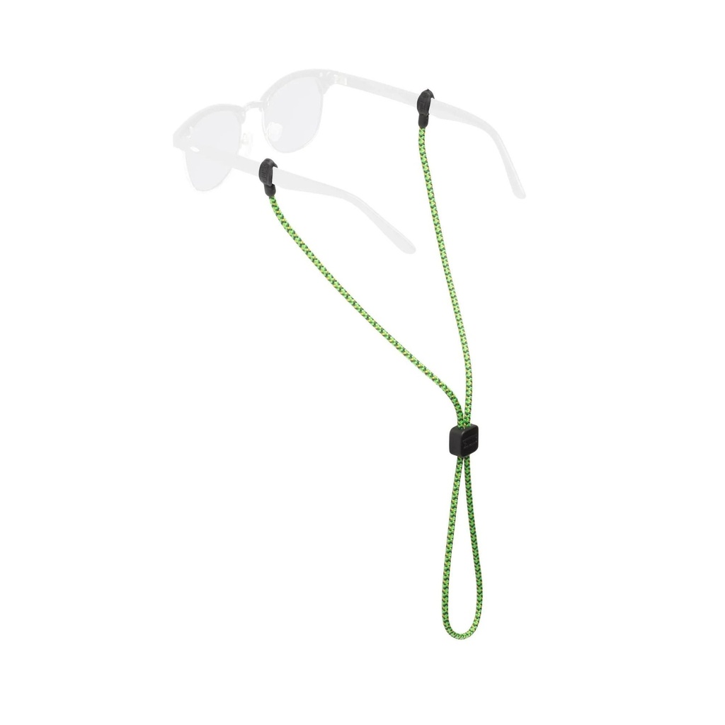 [000220958000004] Chums Slip Fit Rope Eyewear Retainers (Green/Dark Green/Yellow)