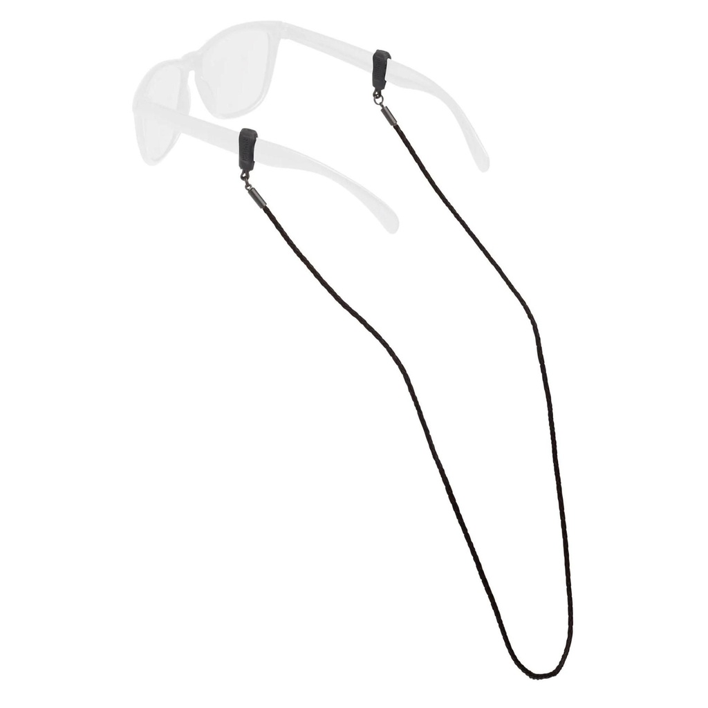 [000221004000000] Chums Braided Leather Eyewear Retainers (Black)