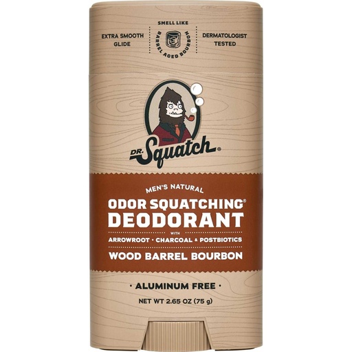 Dr Squatch Wood Barrel Bourbon Deodorant