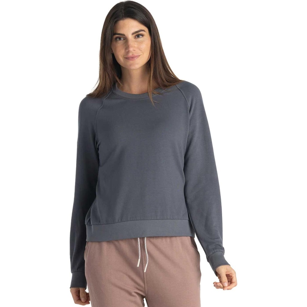 Free Fly Women's Bamboo Lightweight Fleece Crew Sweatshirt