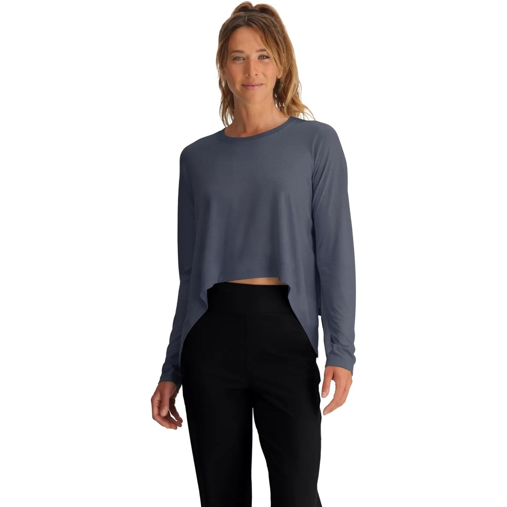 Free Fly Women's Bamboo Lightweight Cropped Long Sleeve T-Shirt