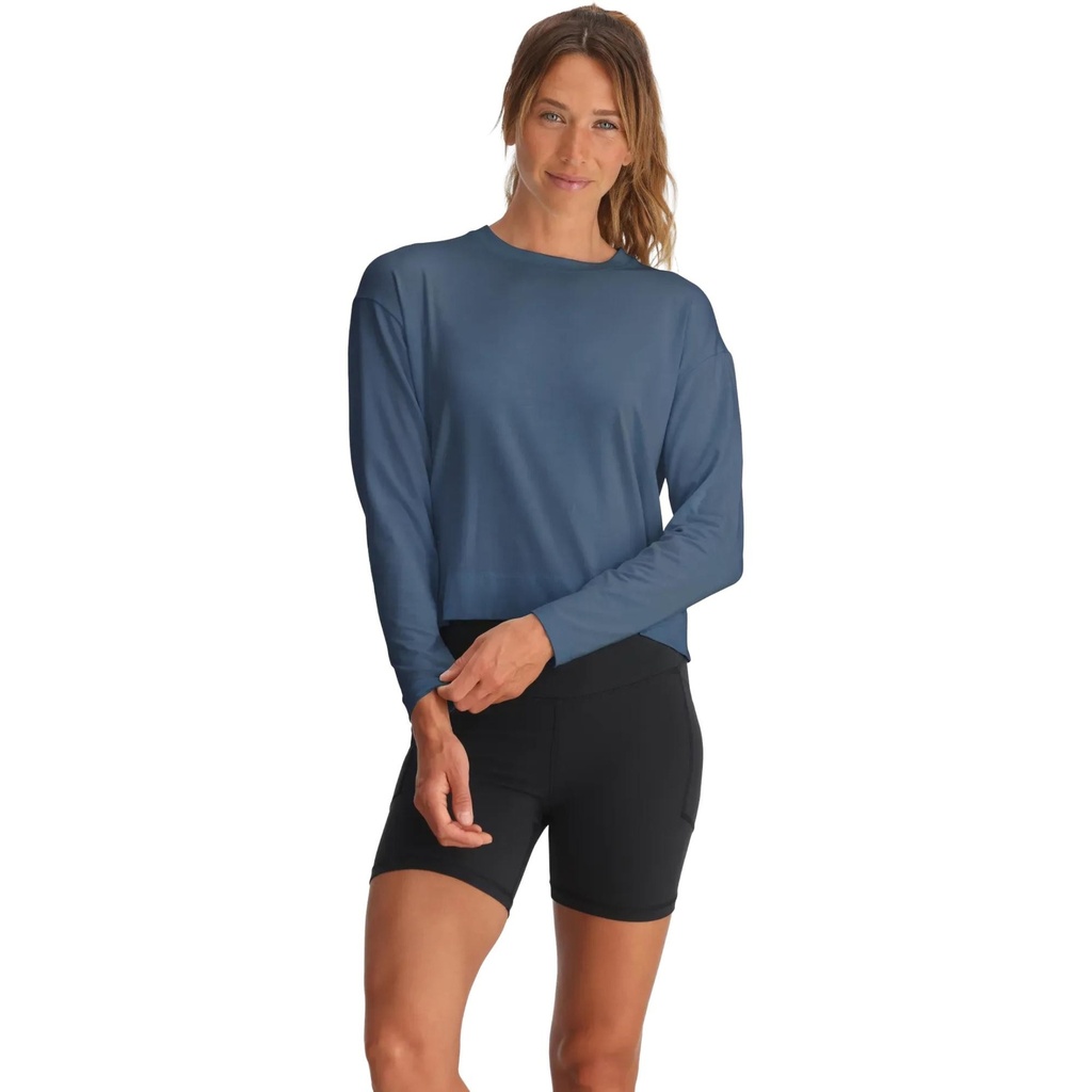 Free Fly Women's Bamboo Shade Crossover Long Sleeve T-Shirt