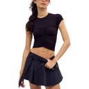 Tempo Ruched UV Protection Short Sleeve Shirt