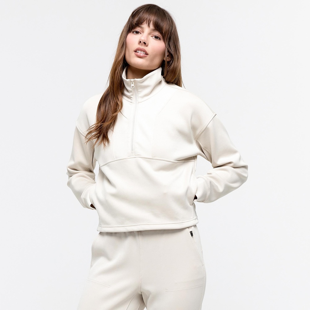 FOLiA Women's Butterlux Quarter-Zip Sweater