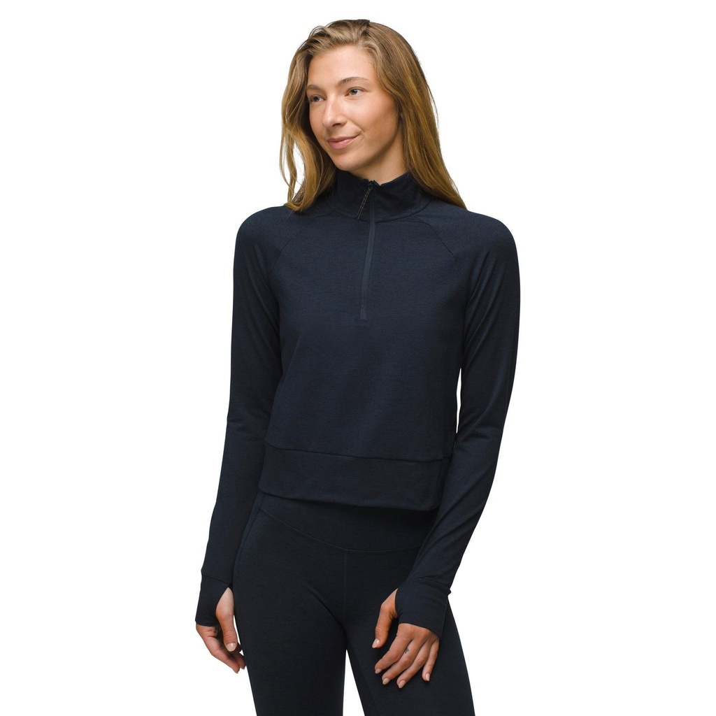 [000139613000000] prAna Women's Ice Flow Half Zip Top (Nautical, XS)