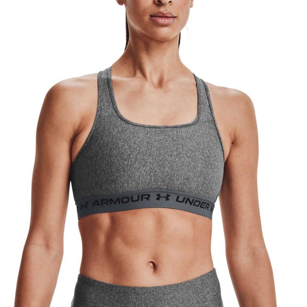 Under Armour Women's Armour Mid Crossback Heather Bra