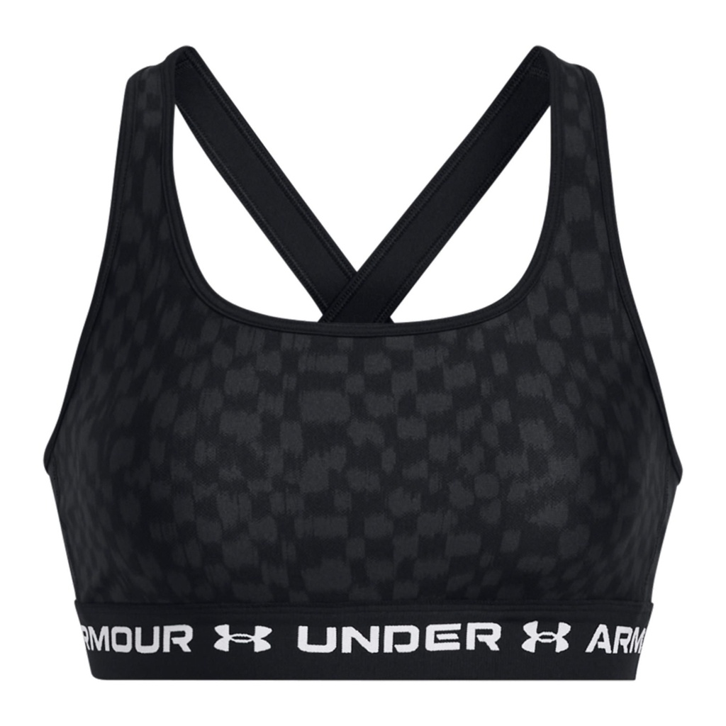Under Armour Women's Armour Mid Cross Back Printed Sports Bra