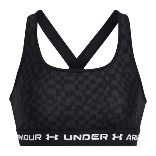 Under Armour Women's Armour Mid Cross Back Printed Sports Bra