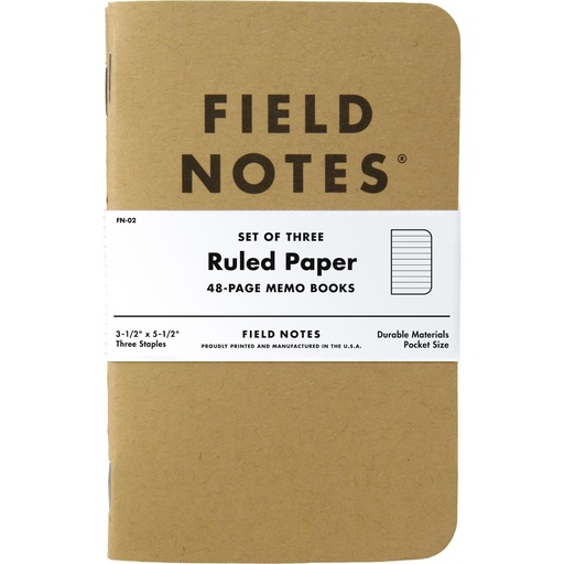 Field Notes Original Kraft Notebook